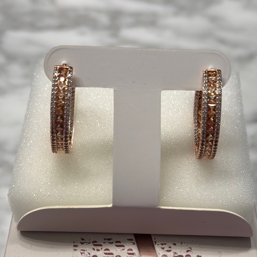 Elegant Rose Gold Hoop Earrings